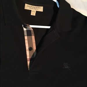 Burberry black polo